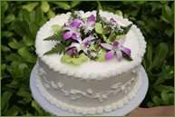 Hawaii wedding cake